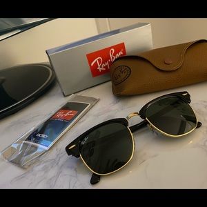 Authentic Ray-Ban Clubmaster Classic Sunglasses
